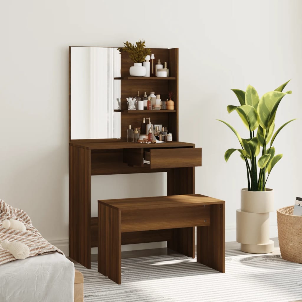 Sminkbord Set 74,5X40X141 Cm