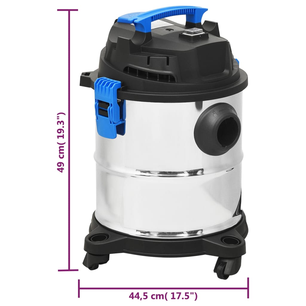 Våt- Och Torrdammsugare 1200 W 20 L Silver
