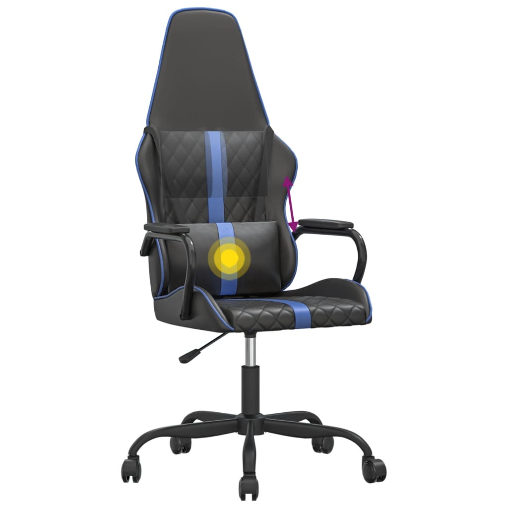 Gamingstol Med Massage Och Svart Konstläder