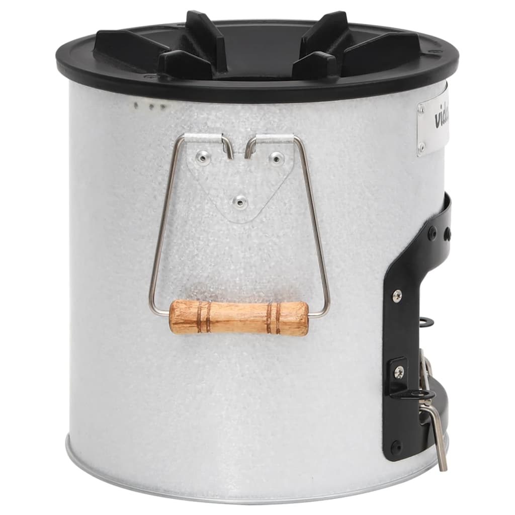 Vedeldad Campingspis Silver 45X25X26 Cm Stål