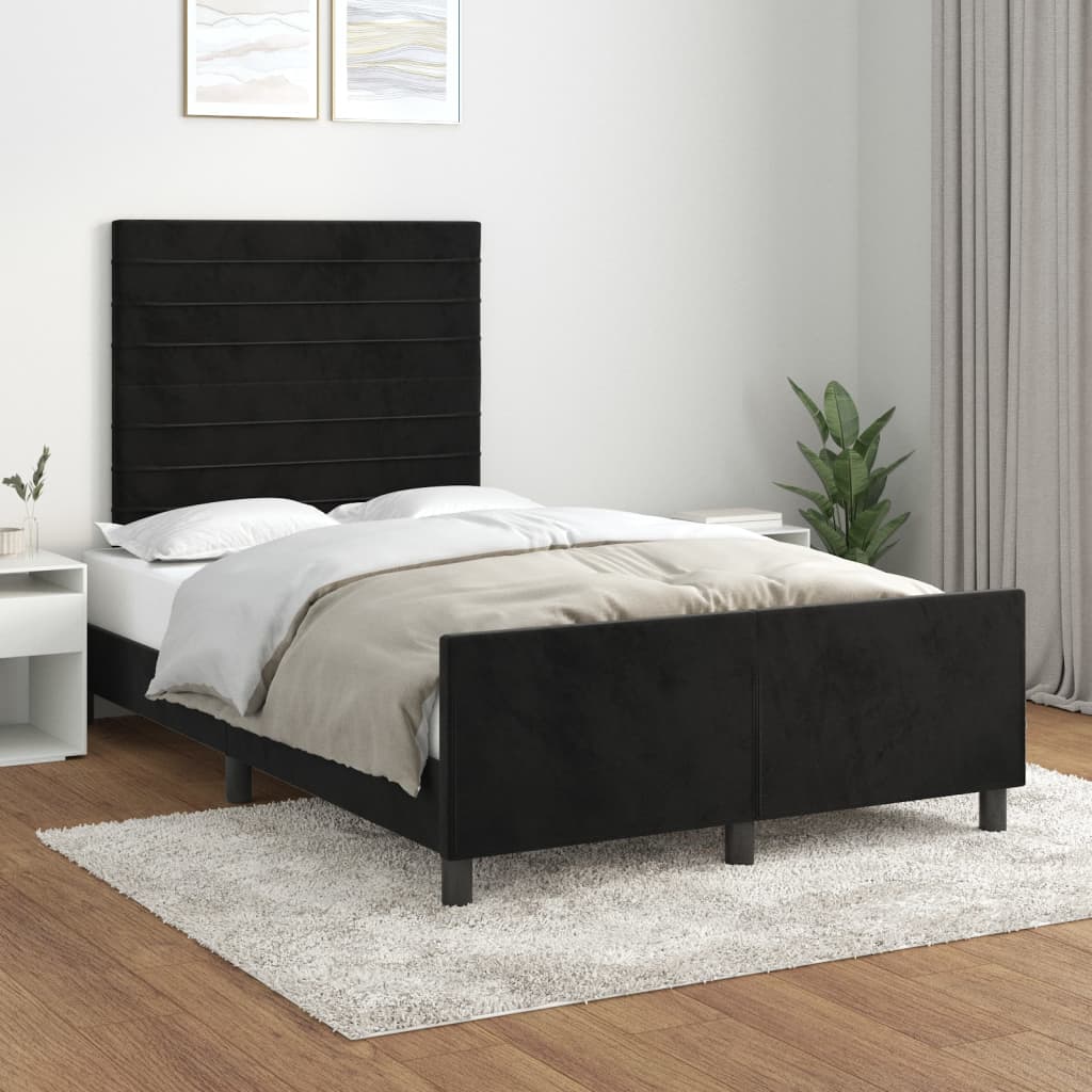 Sängram Utan Madrass Sammet
