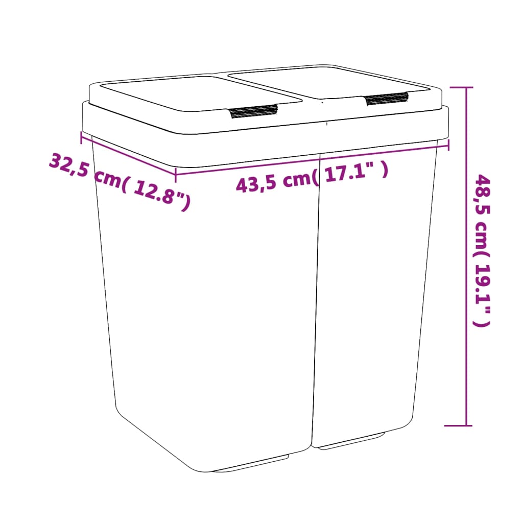 Dubbel Sophink 2X25 L