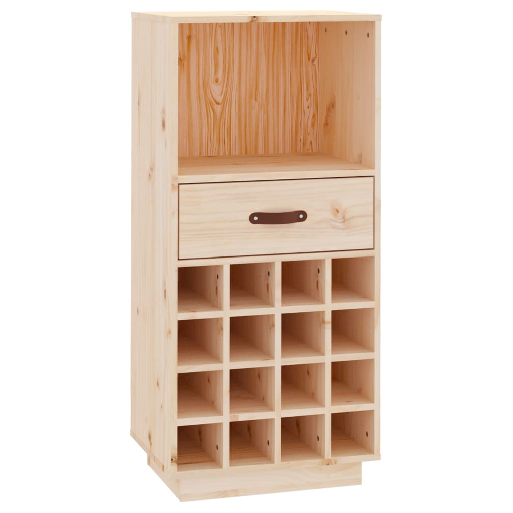Vinskåp 45X34X100 Cm Massiv Furu