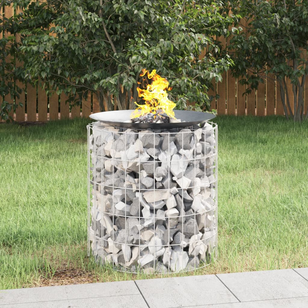 Gabion För Eldstad Ø 100 Cm Galvaniserat Järn