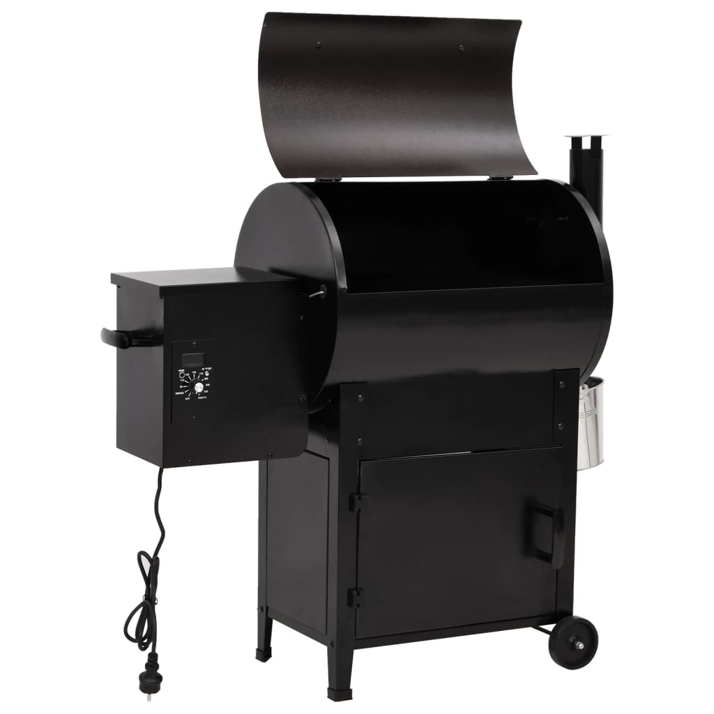 Pelletsgrill Svart 104 Cm Järn