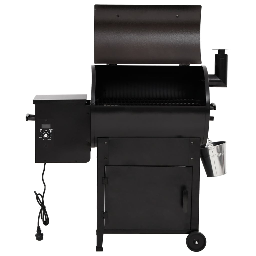 Pelletsgrill Svart 104 Cm Järn