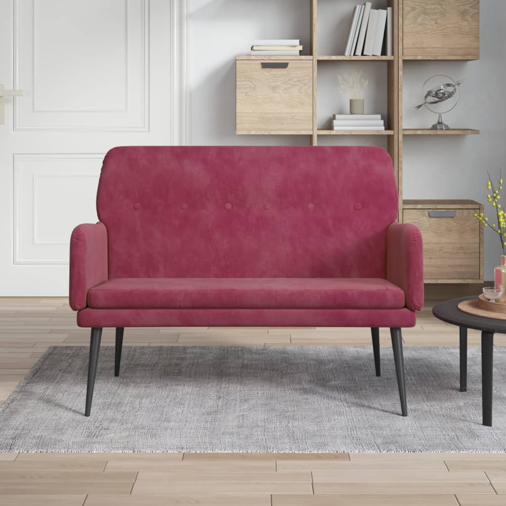 Bänk 108X79X79 Cm Sammet