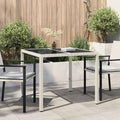 Trädgårdsbord Vit 90 X 90 X 75 Cm Konstrotting