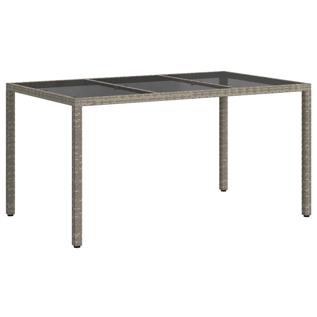 Trädgårdsbord Grå 150 X 90 X 75 Cm Konstrotting