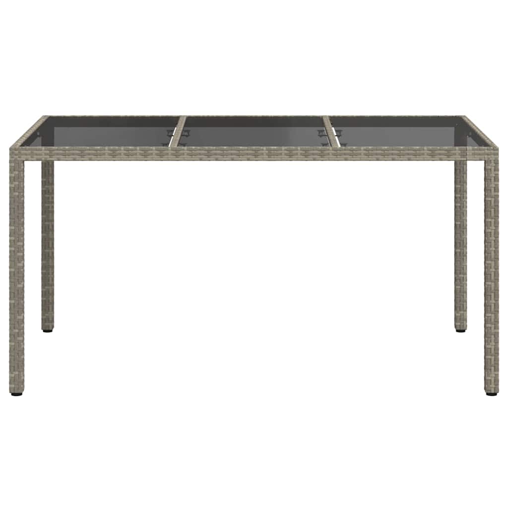 Trädgårdsbord Grå 150 X 90 X 75 Cm Konstrotting