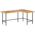 Skrivbord 165X110X77 Cm Massivt Mangoträ Och Järn