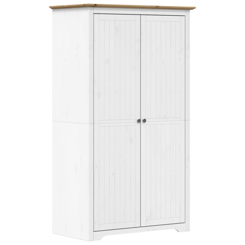 Klädskåp Bodo Vit Och 99X53,5X173 Cm Massiv Furu