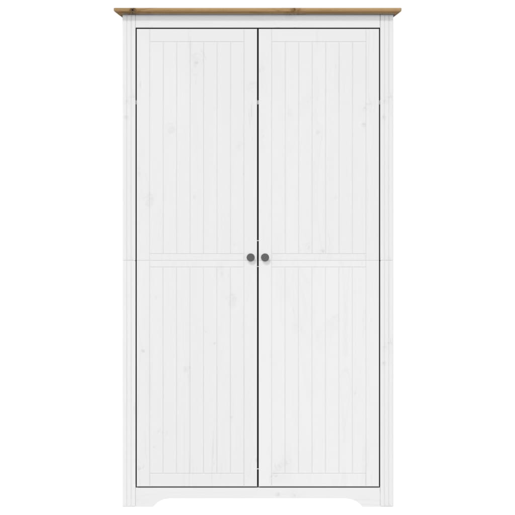 Klädskåp Bodo Vit Och 99X53,5X173 Cm Massiv Furu