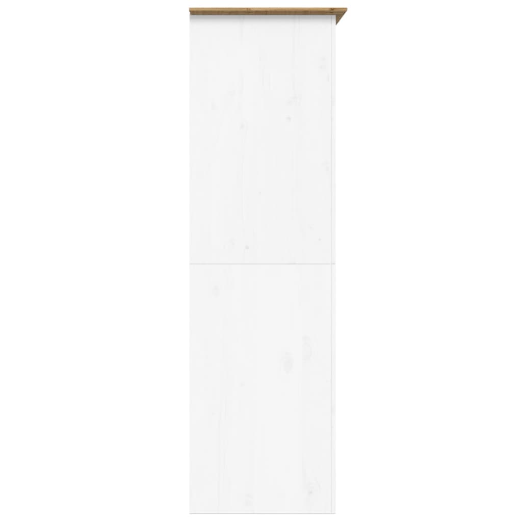 Klädskåp Bodo Vit Och 99X53,5X173 Cm Massiv Furu
