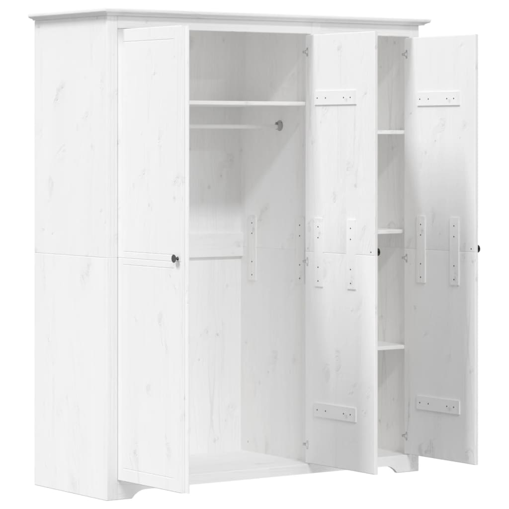 Klädskåp Bodo 146X53,5X173 Cm Massiv Furu