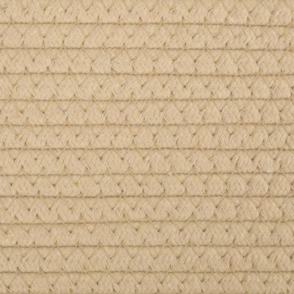 Förvaringskorgar 2 St Och Vit Ø24X18 Cm Bomull