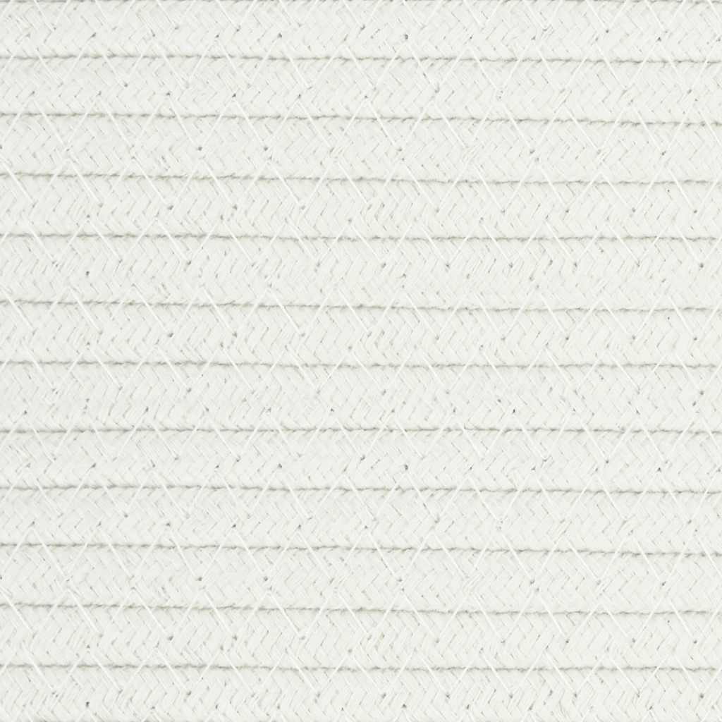 Förvaringskorg Vit Ø38X36 Cm Bomull