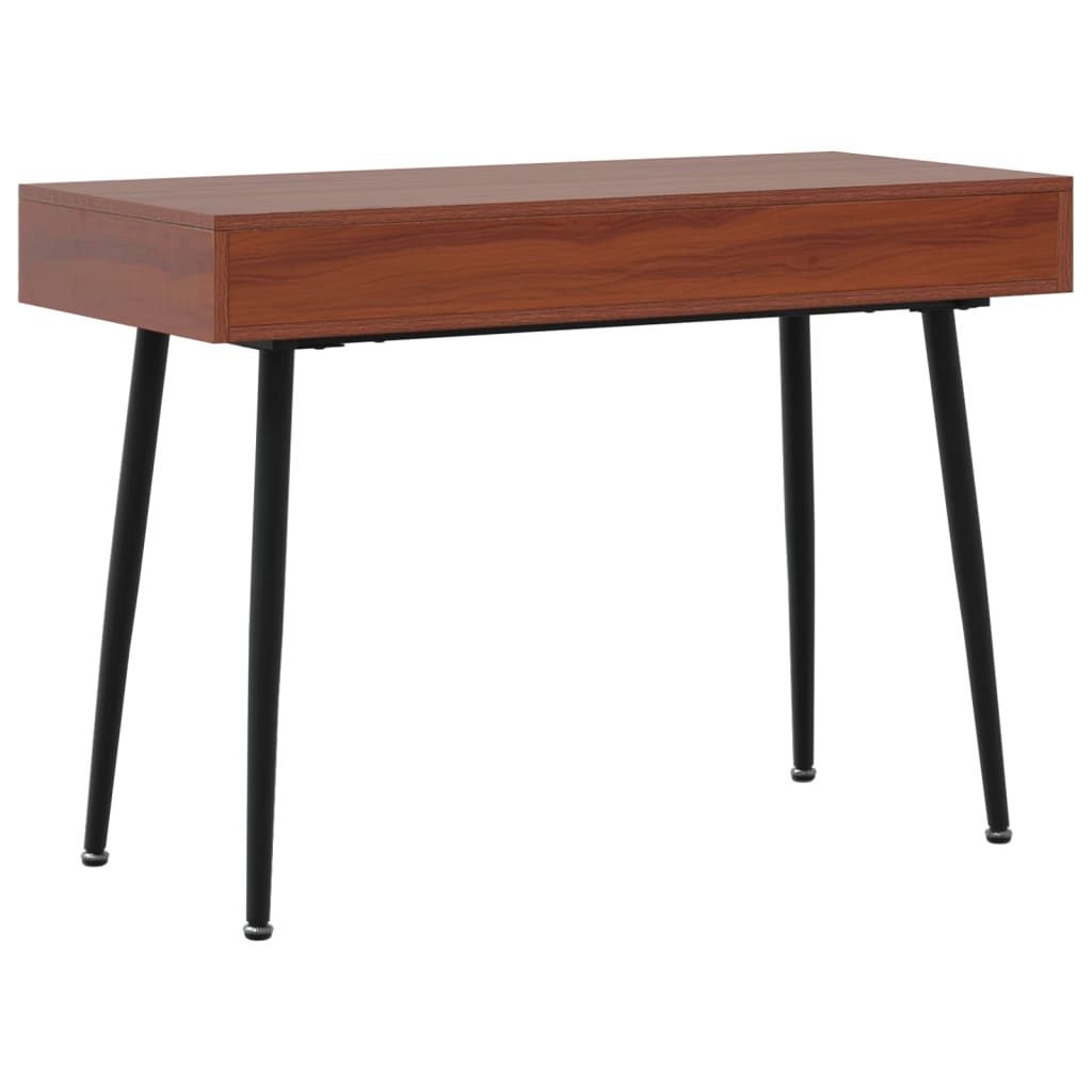 Datorbord Med Låda Brun 110X50X75 Cm Konstruerat Trä