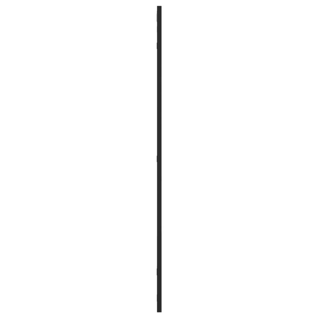 Väggspegel Svart Rektangulär Järn