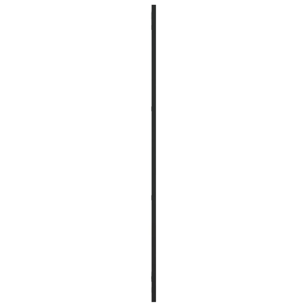 Väggspegel Svart Rektangulär Järn