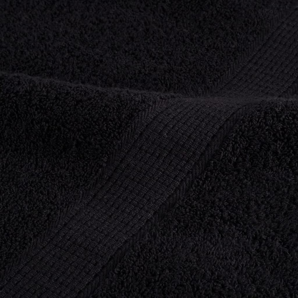 Gästhandduk Solund 2 St Svart 15 X 21 Cm 550 Gsm