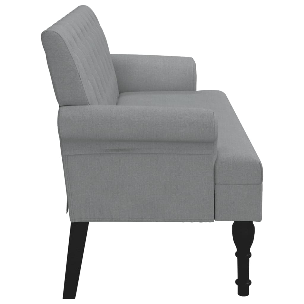 Bänk Med Ryggstöd 120X62X75,5 Cm Grå