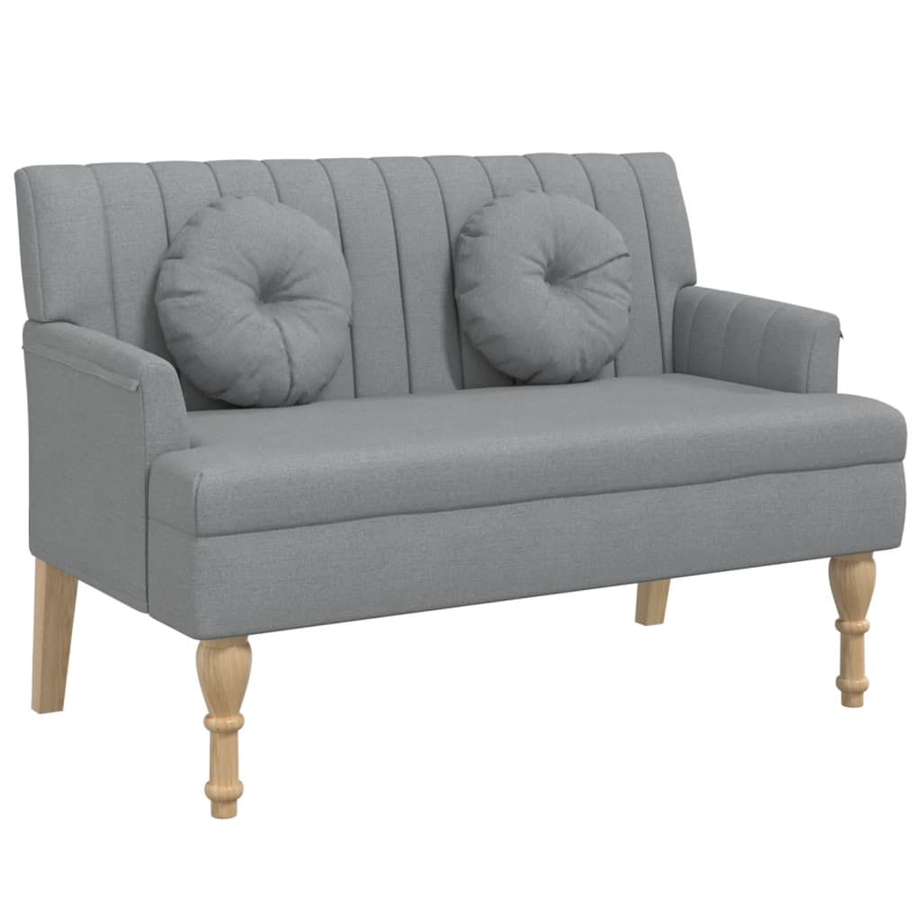 Bänk Med Kuddar 113X64,5X75,5 Cm Tyg
