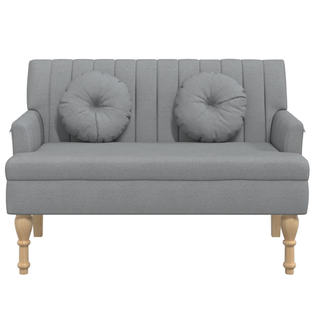 Bänk Med Kuddar 113X64,5X75,5 Cm Tyg
