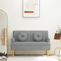Bänk Med Kuddar 113X64,5X75,5 Cm Tyg