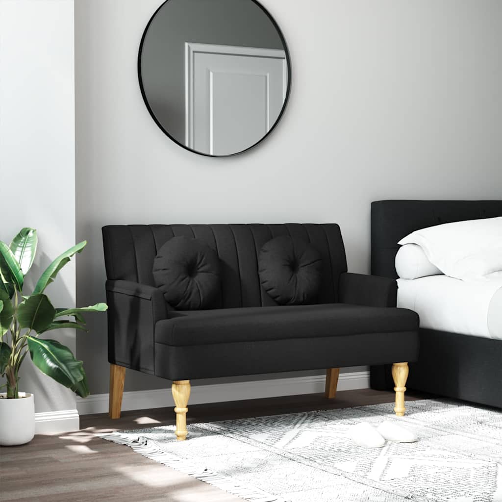 Bänk Med Kuddar 113X64,5X75,5 Cm Tyg