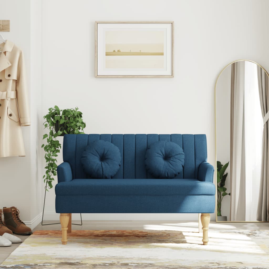 Bänk Med Kuddar 113X64,5X75,5 Cm Tyg