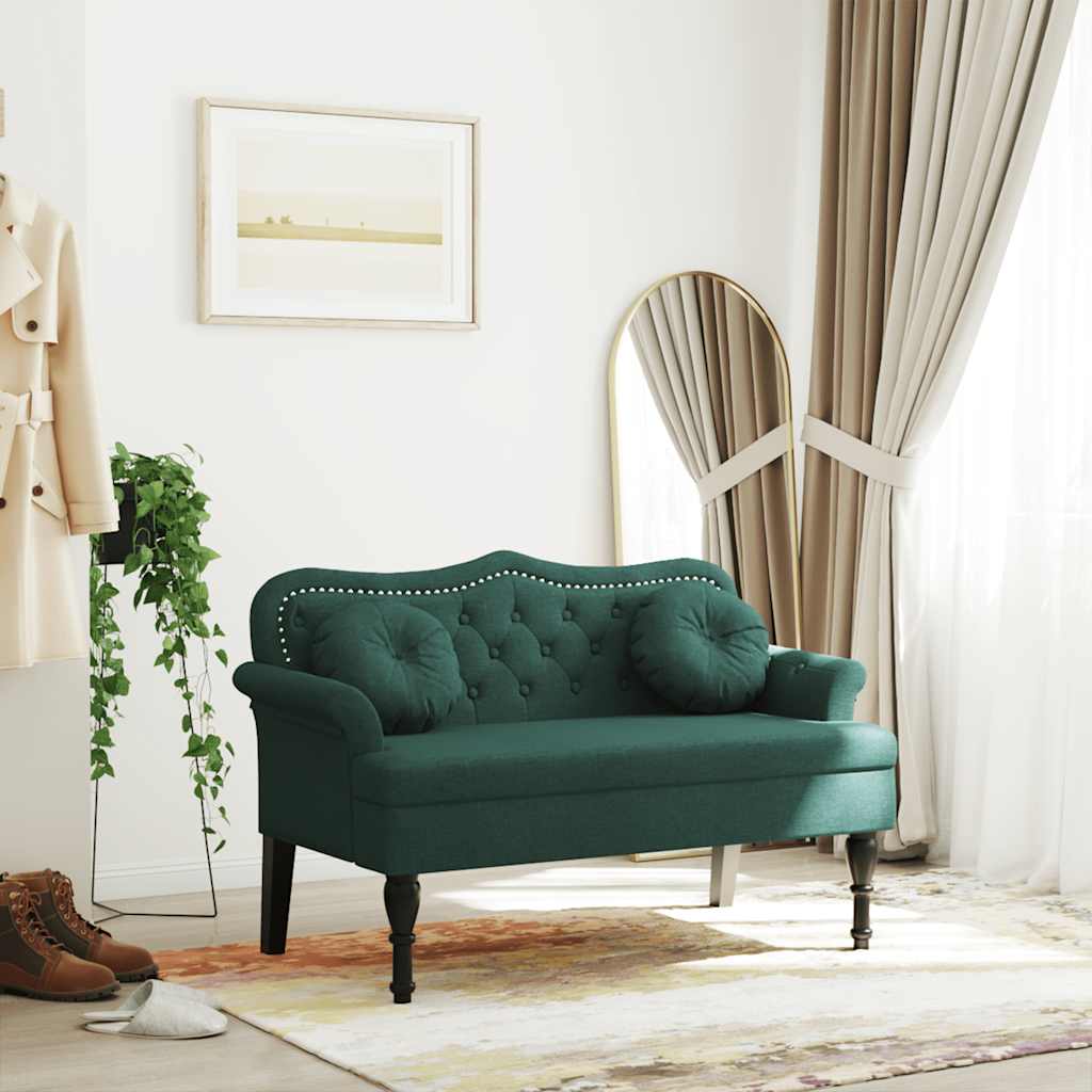 Bänk Med Kuddar 120,5X65X75 Cm Sammet