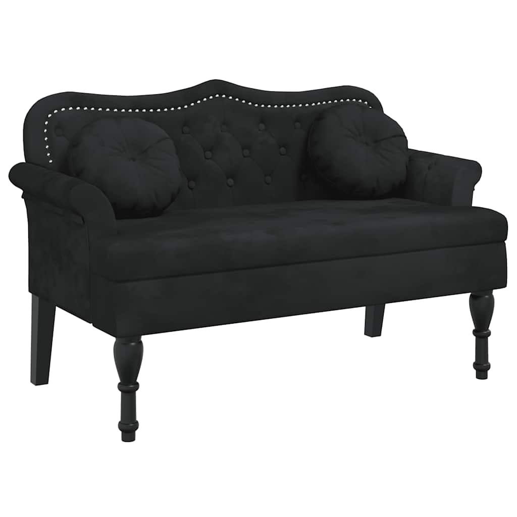 Bänk Med Kuddar 120,5X65X75 Cm Sammet