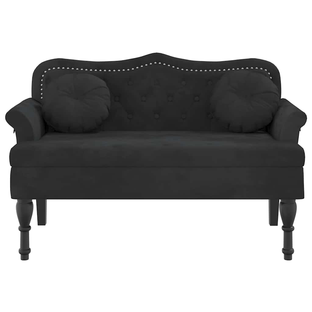 Bänk Med Kuddar 120,5X65X75 Cm Sammet