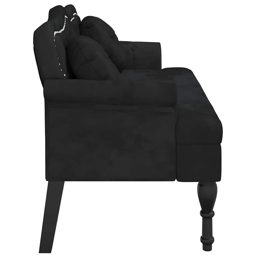 Bänk Med Kuddar 120,5X65X75 Cm Sammet