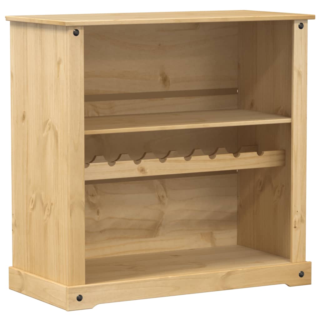 Vinskåp Corona 107,5X51X105,5 Cm Massiv Furu