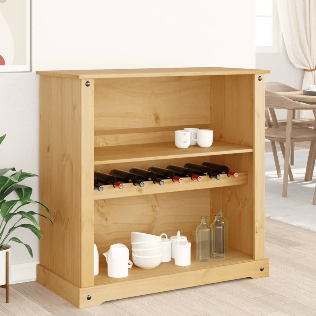 Vinskåp Corona 107,5X51X105,5 Cm Massiv Furu