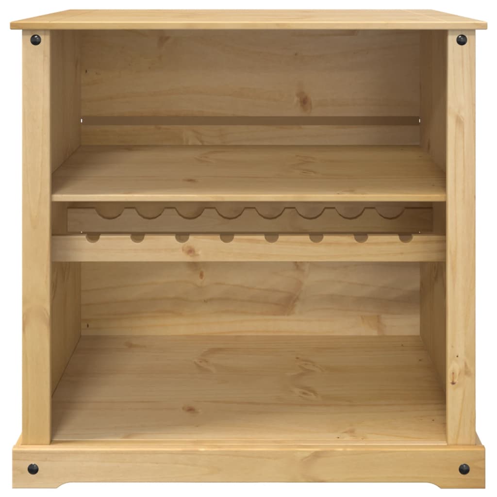 Vinskåp Corona 107,5X51X105,5 Cm Massiv Furu