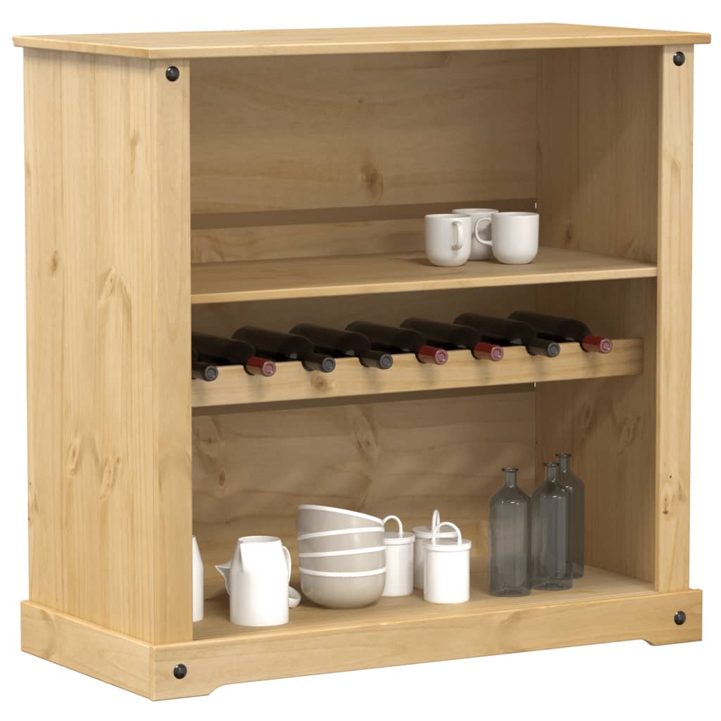 Vinskåp Corona 107,5X51X105,5 Cm Massiv Furu