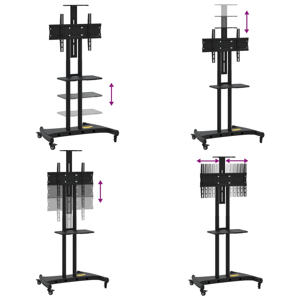 Tv-Ställ På Hjul För 32-70 Tums Skärm Max Vesa 600X400 Mm 60Kg