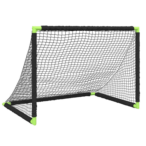Barnfotbollsmål Hopfällbar Svart 90X64X64 Cm