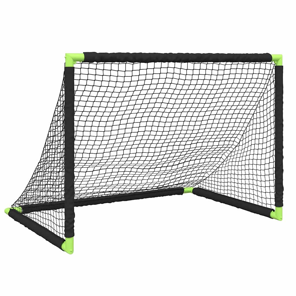 Barnfotbollsmål Hopfällbar Svart 90X64X64 Cm