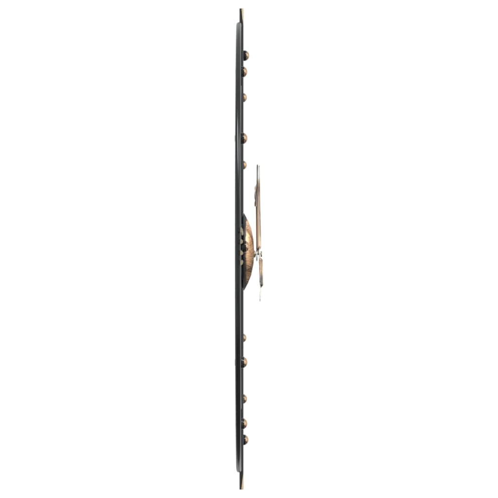 Väggklocka Svart Ø60 Cm Järn