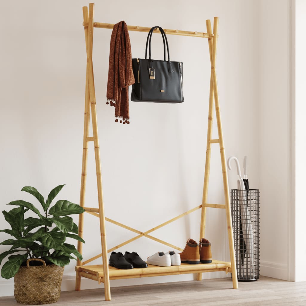 Klädställ Med Hylla 102X50X190 Cm Bambu