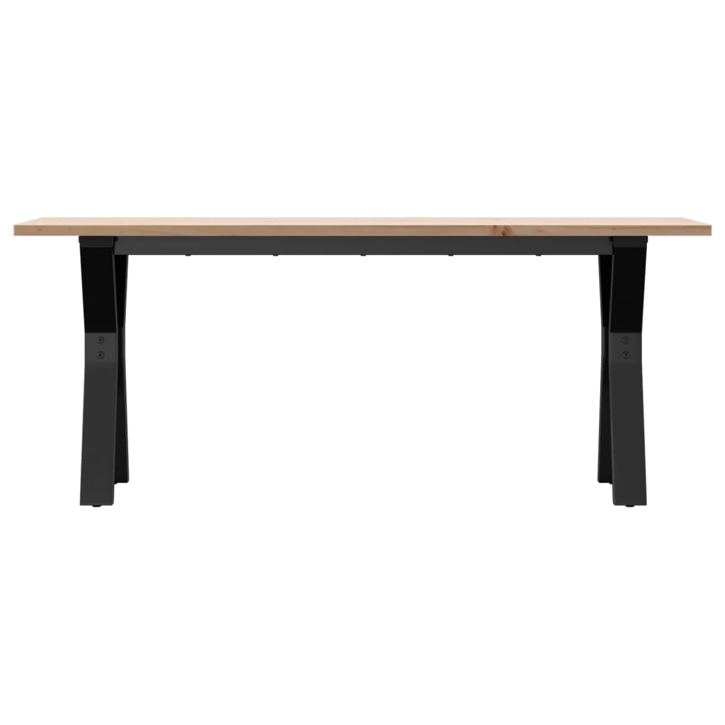 Soffbord Massiv Furu Och Stål