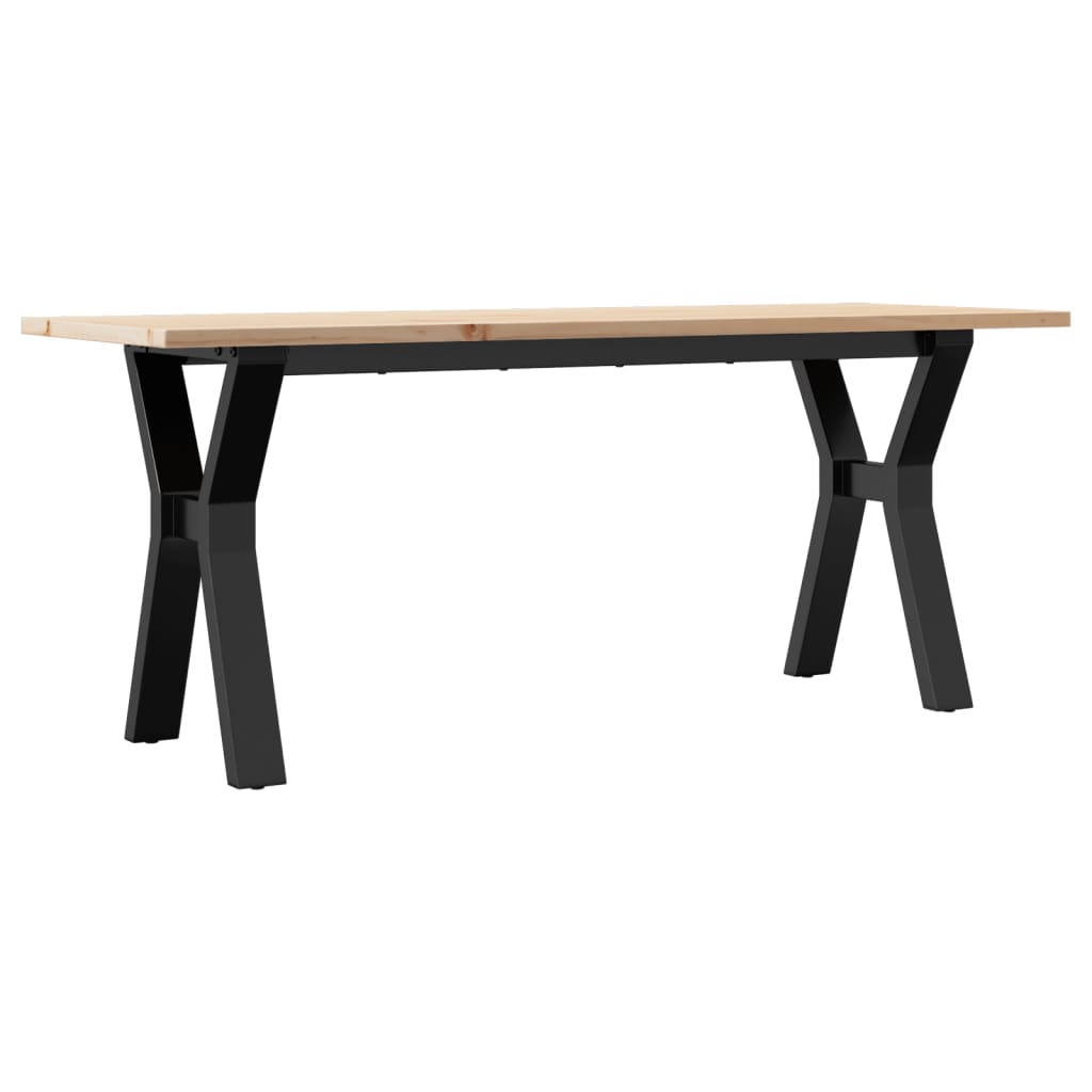 Soffbord Massiv Furu Och Stål