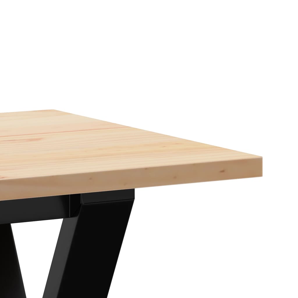 Soffbord Massiv Furu Och Stål