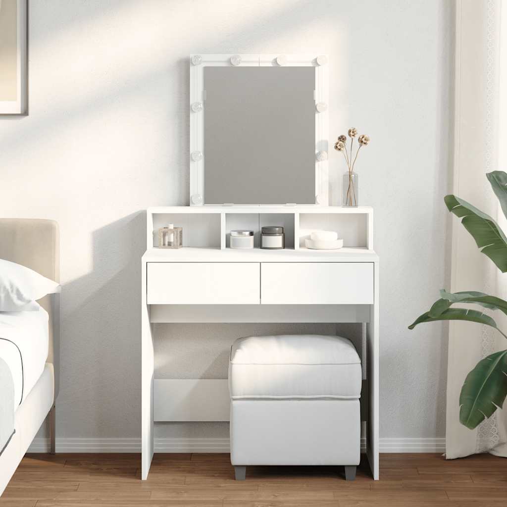 Sminkbord Med Led 80X41X144,5 Cm
