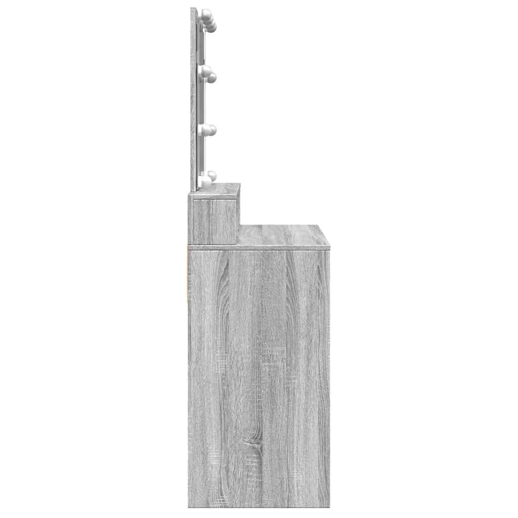 Sminkbord Med Led 80X41X144,5 Cm