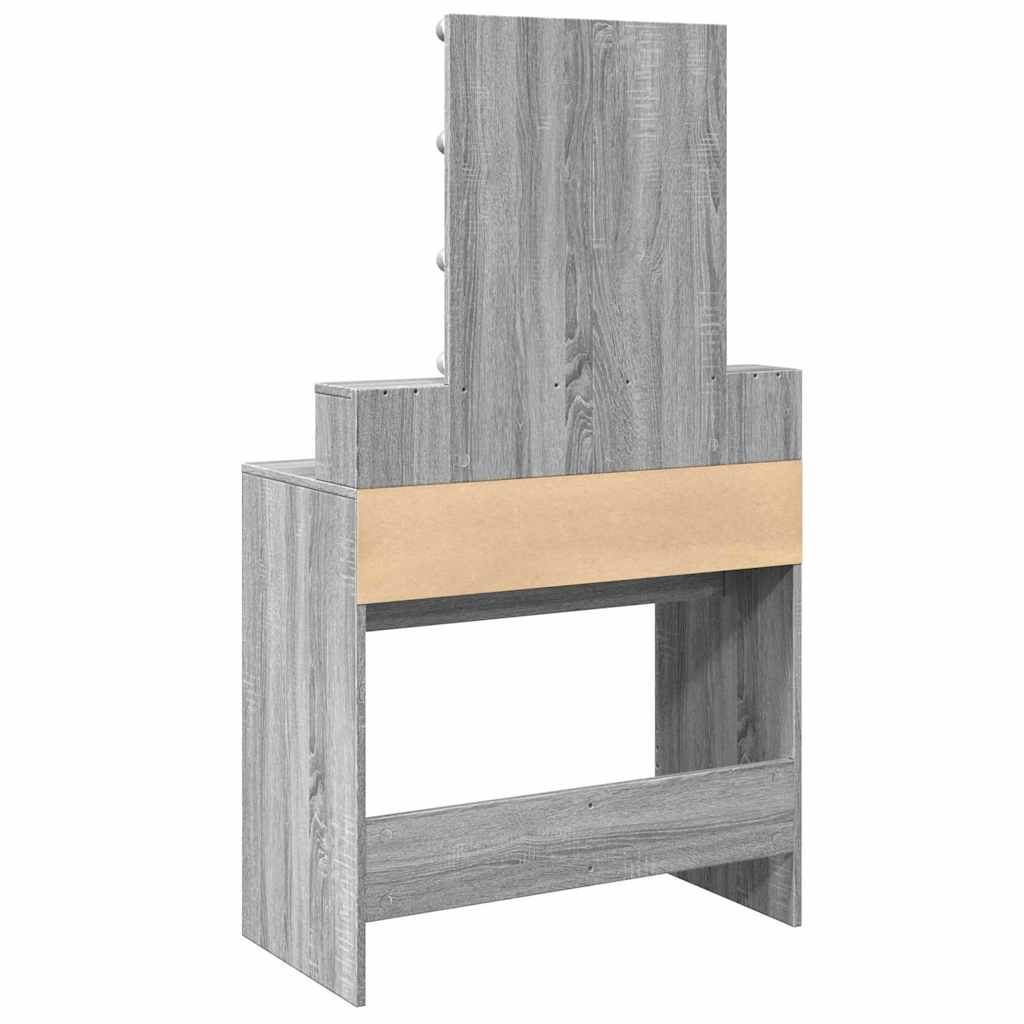 Sminkbord Med Led 80X41X144,5 Cm